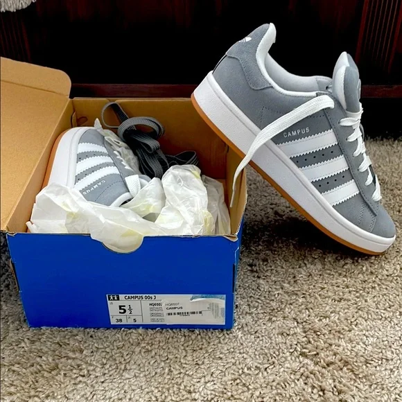 adidas gazelle silver green womens CAMPUS 00S GS – Sesinko main image 0
